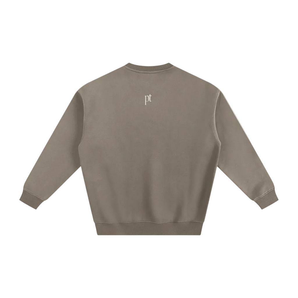 Beige sweatshirt on a white background