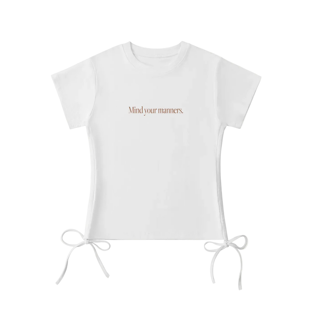 The Manners Drawstring Tee